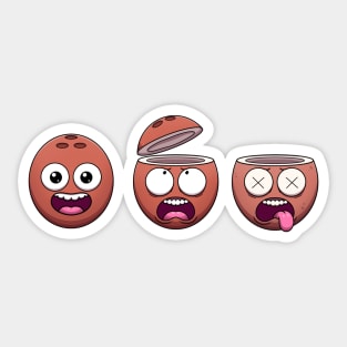 Funny Coconuts Sticker